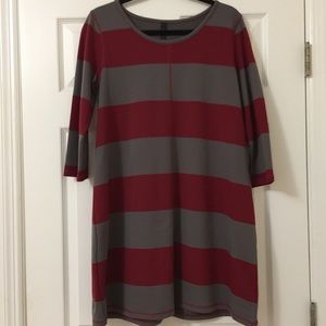 Crimson & Gray Dress